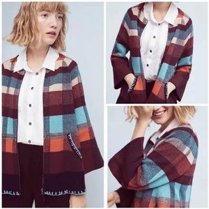Anthropologie Multicolor Plaid Sweater